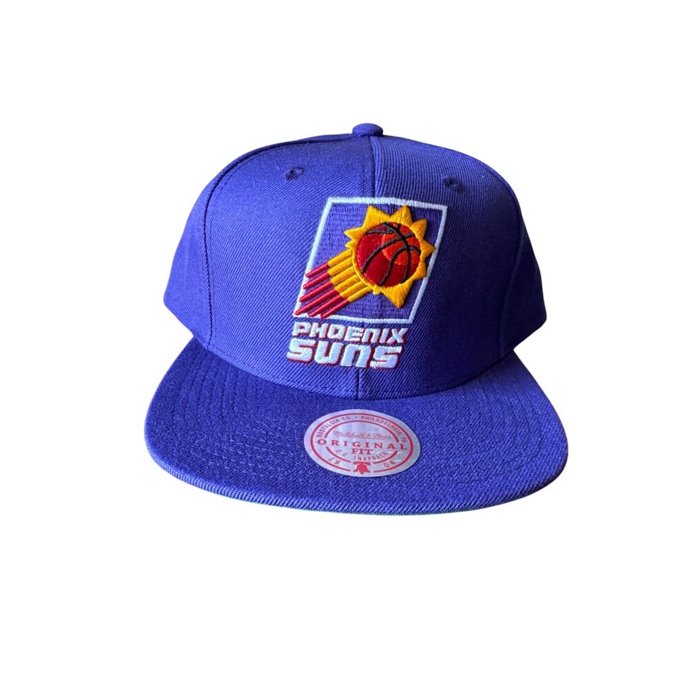 NBA Phoenix Suns Purple Wool Embroidered Mitchell & Ness Snapback Hat NWT